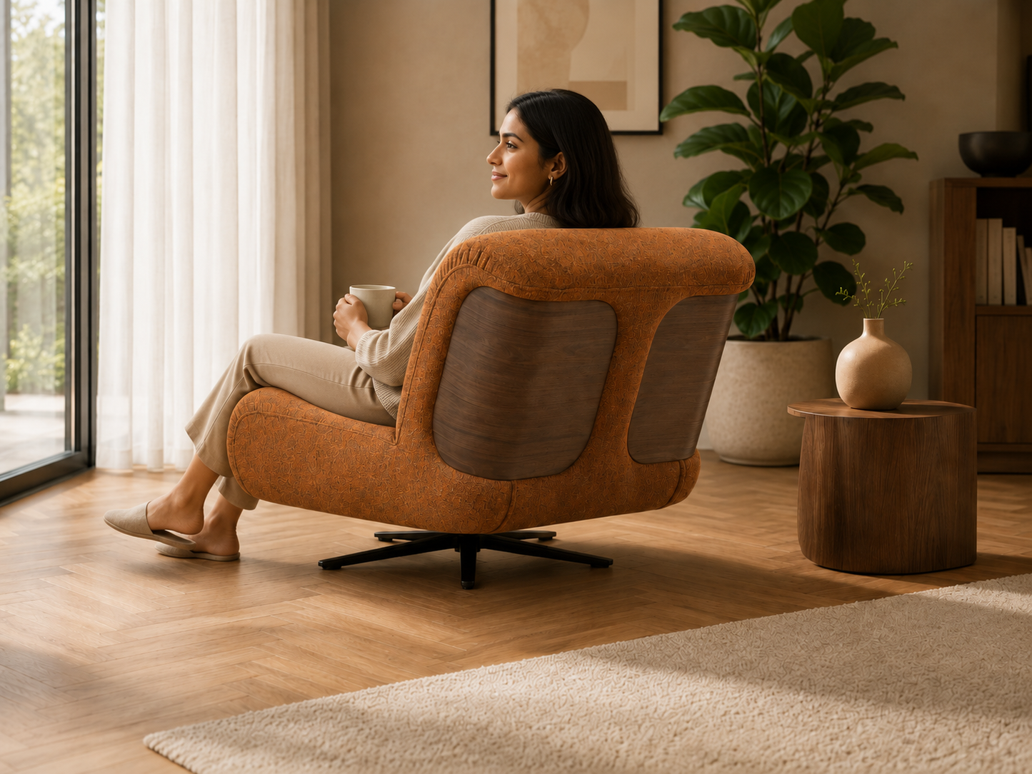 Armis Swivel Lounge Chair