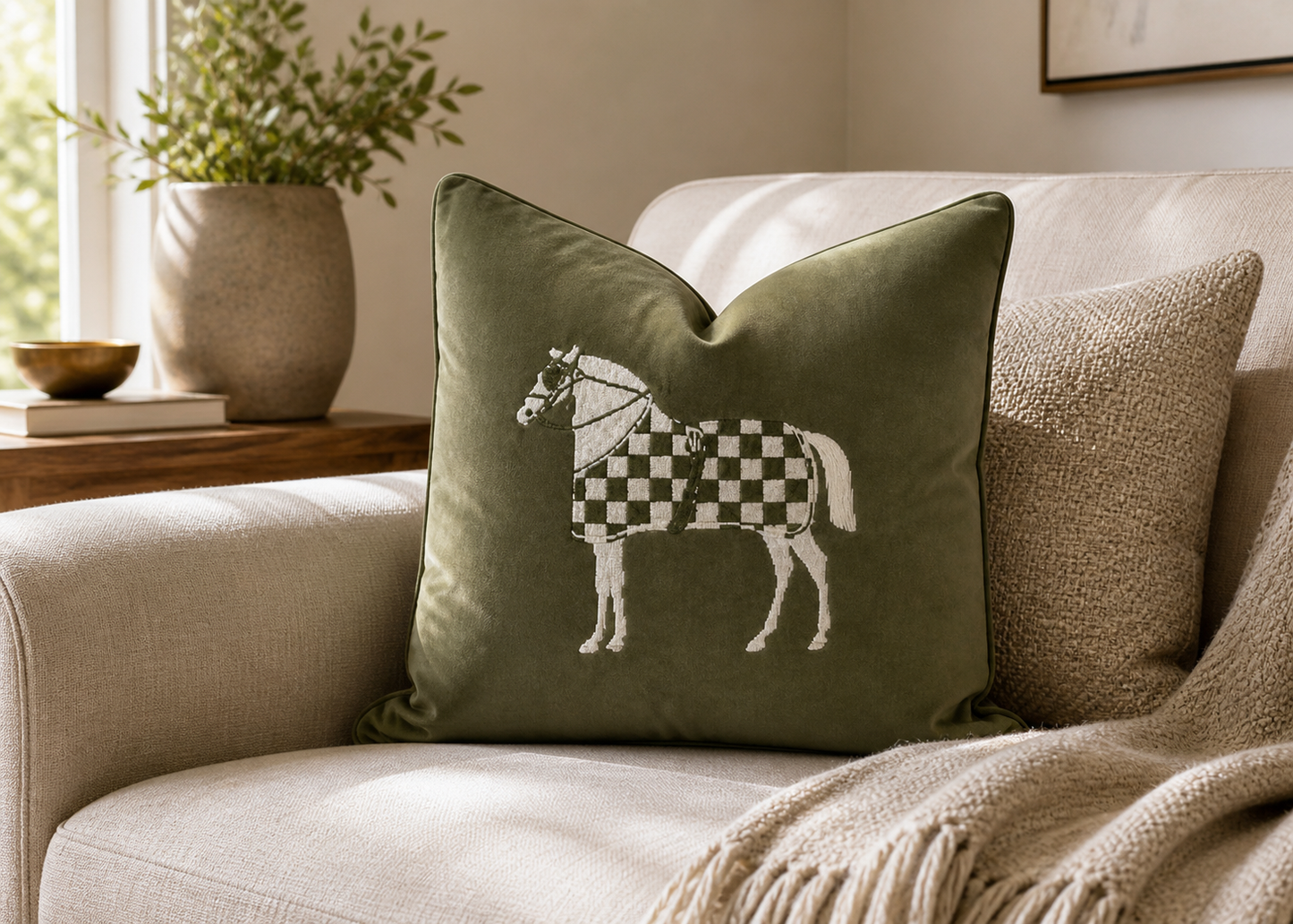 Equestrian Sage Pillow