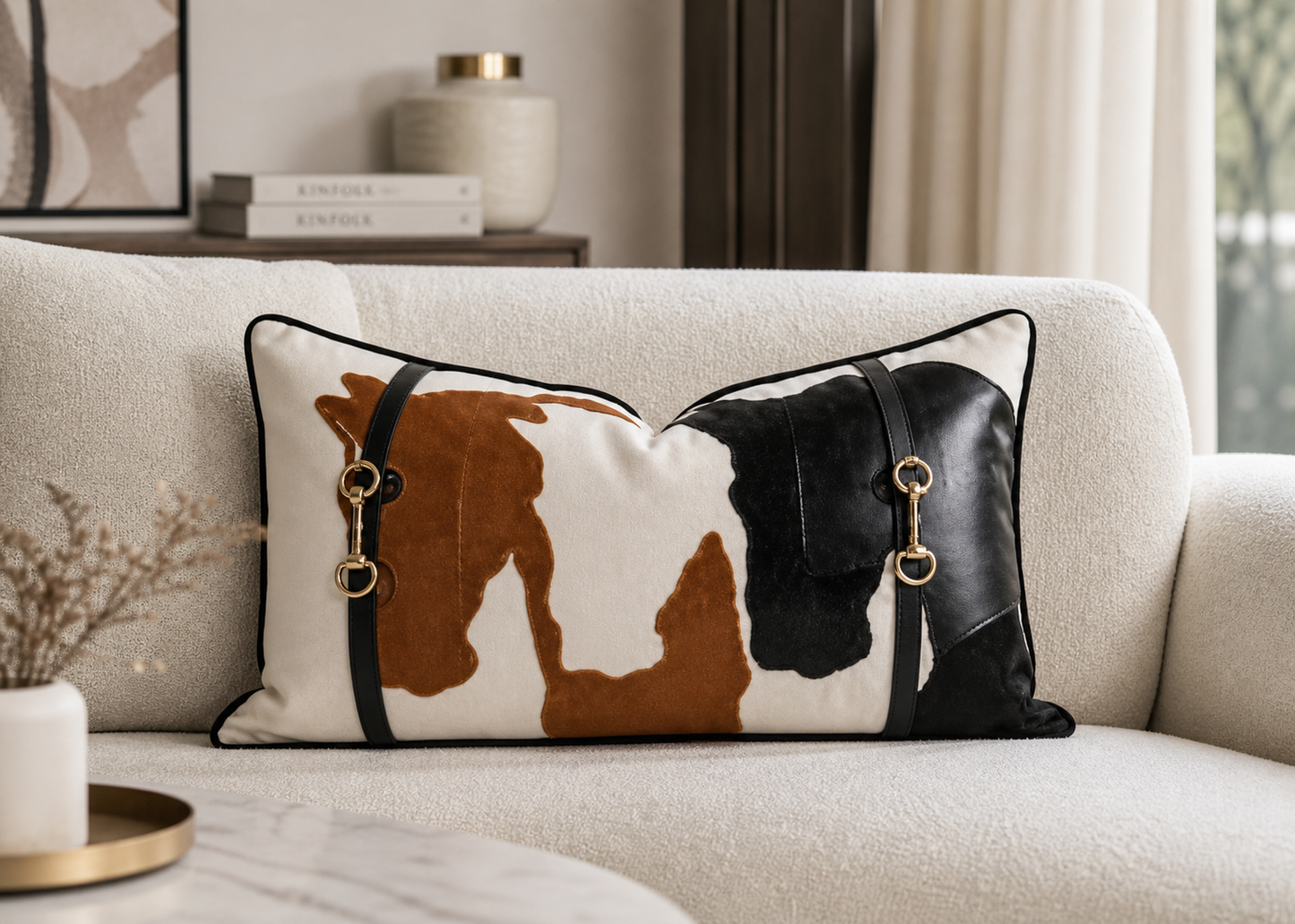 Belmont Appliqué Lumbar Cushion