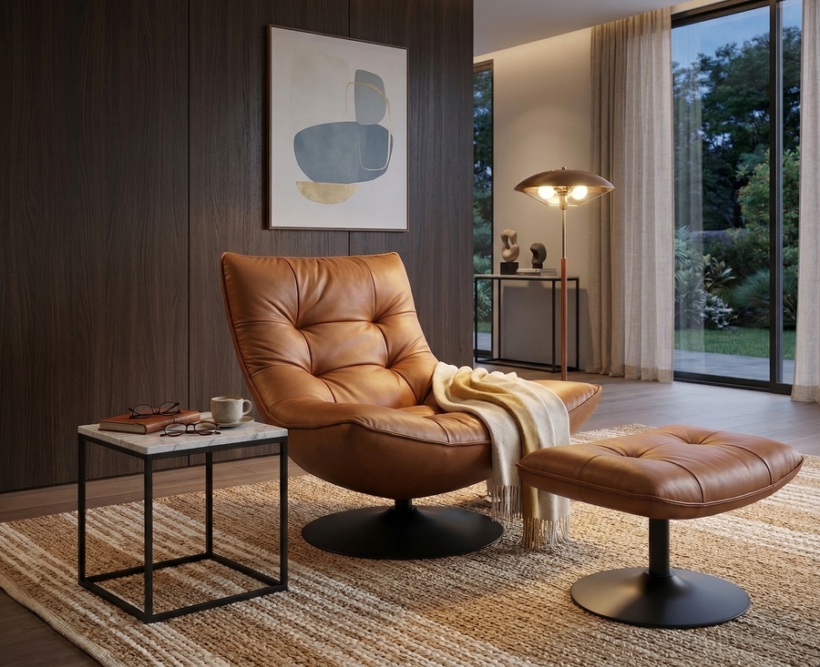 Vanguard Leather Lounge Chair