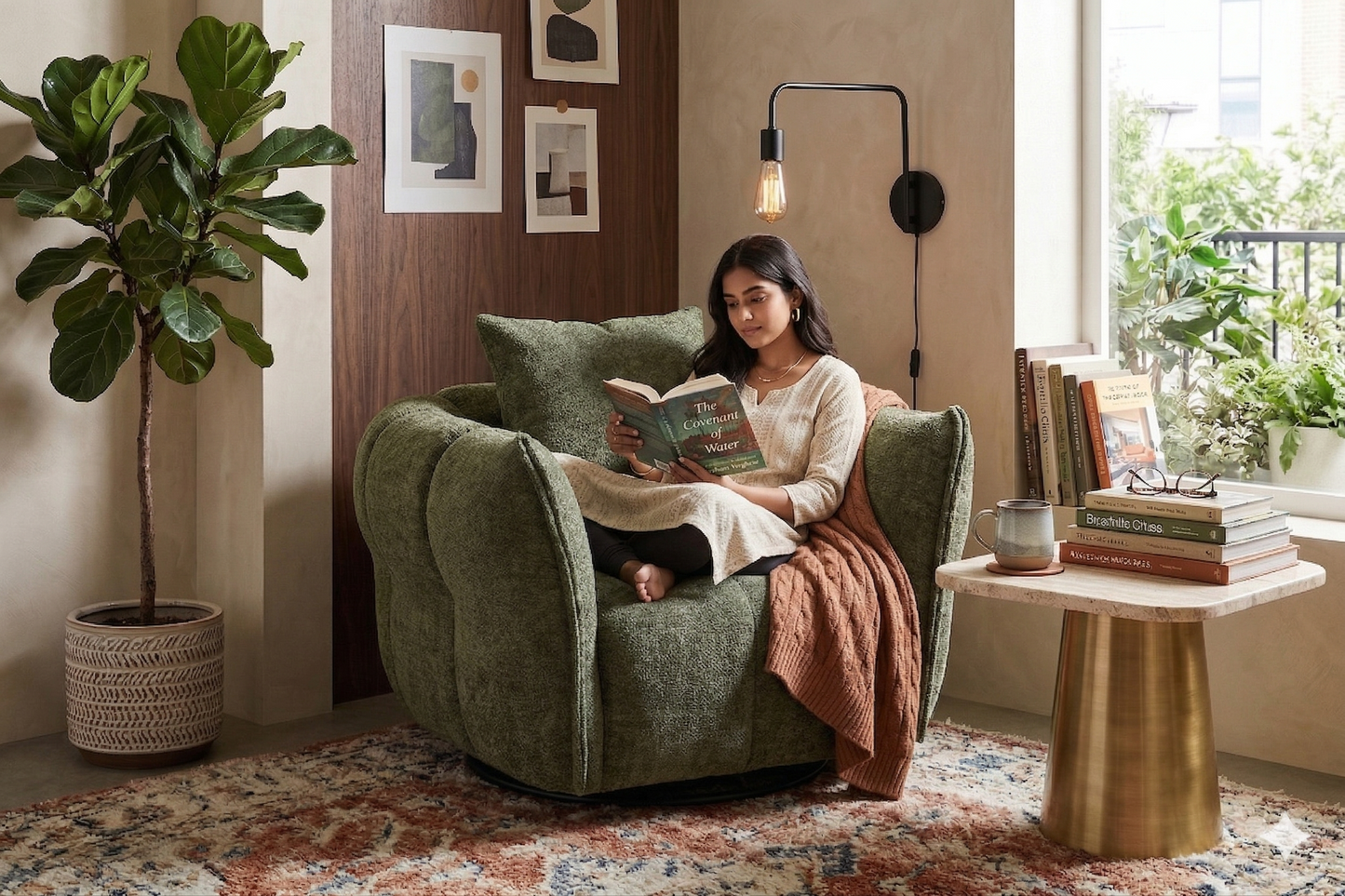 Como Swivel Lounge Chair