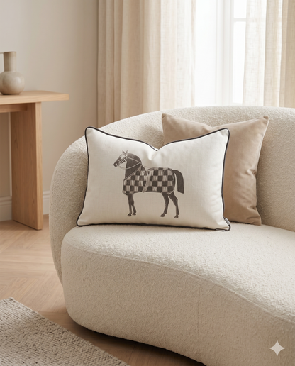 Ascot Tailored Equestrian Cushion