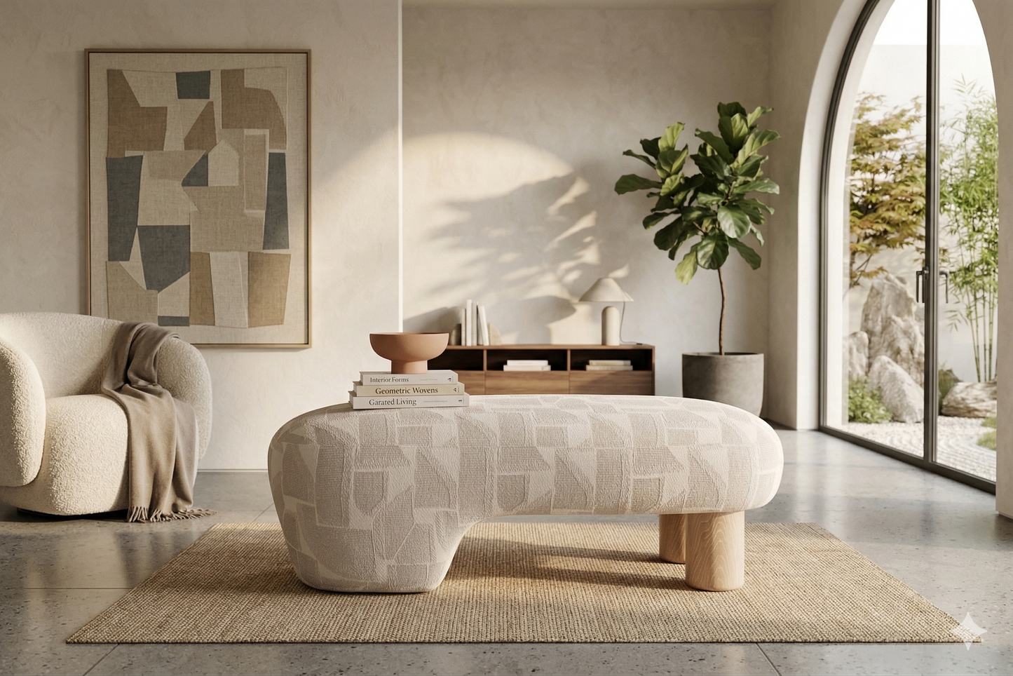 Kanso Asymmetrical Ottoman