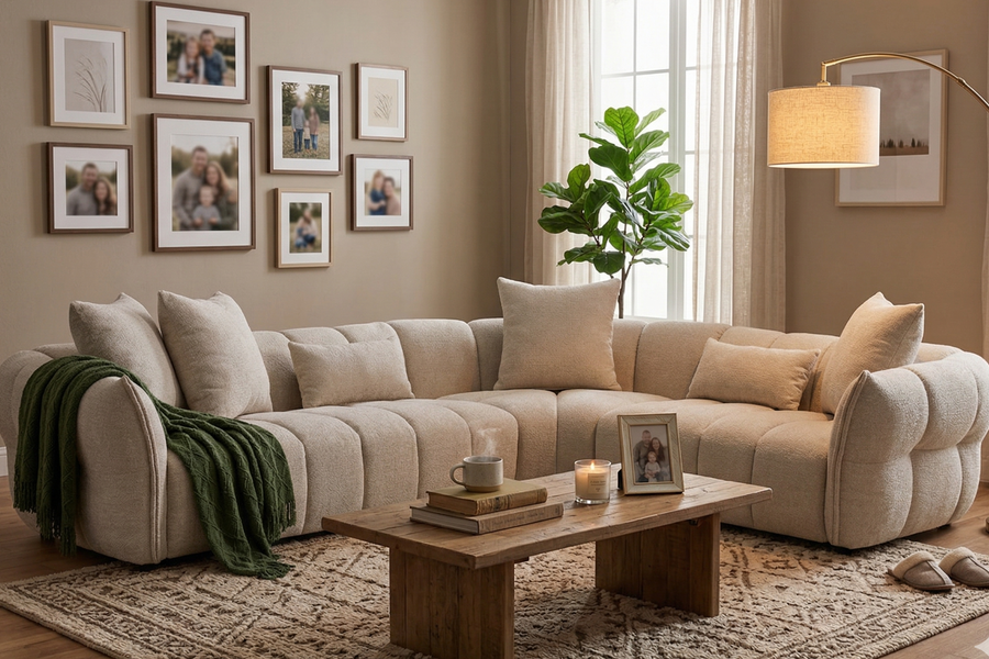Milan Channel-Tufted Sectional