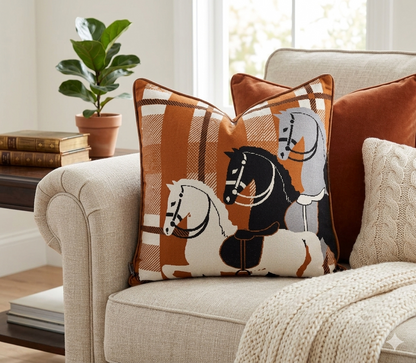 Heirloom Trio Plaid Cushion