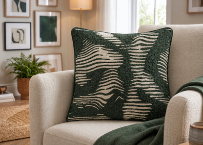 Verde Wave Cushion