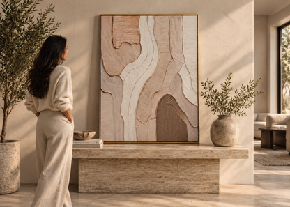 Terra Drift Abstract Canvas