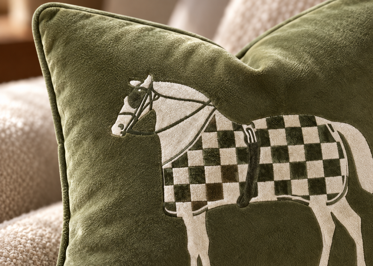 Equestrian Sage cushion