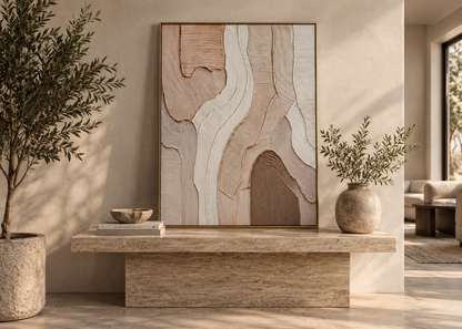 Terra Drift Abstract Canvas
