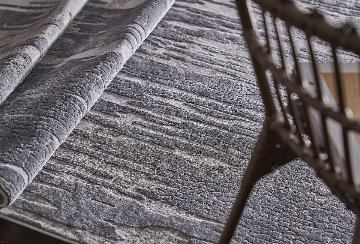 Bled anthracite modern carpet by Avian Lifestyle