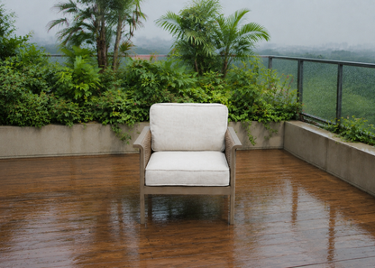 Beetel Chair top front view in the Delhi Monsoon Balcony