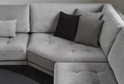 Bold modular sofa by Enza Home in 50201 grey chenille - product view