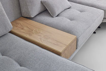 Bold Enza Home modular sofa in grey chenille - alternate official view