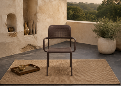 Bora Brown top front view in the Ranthambore Earth Courtyard
