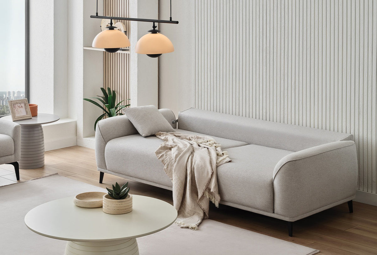 Cante 3-seater converted into a sofa bed, lifestyle view