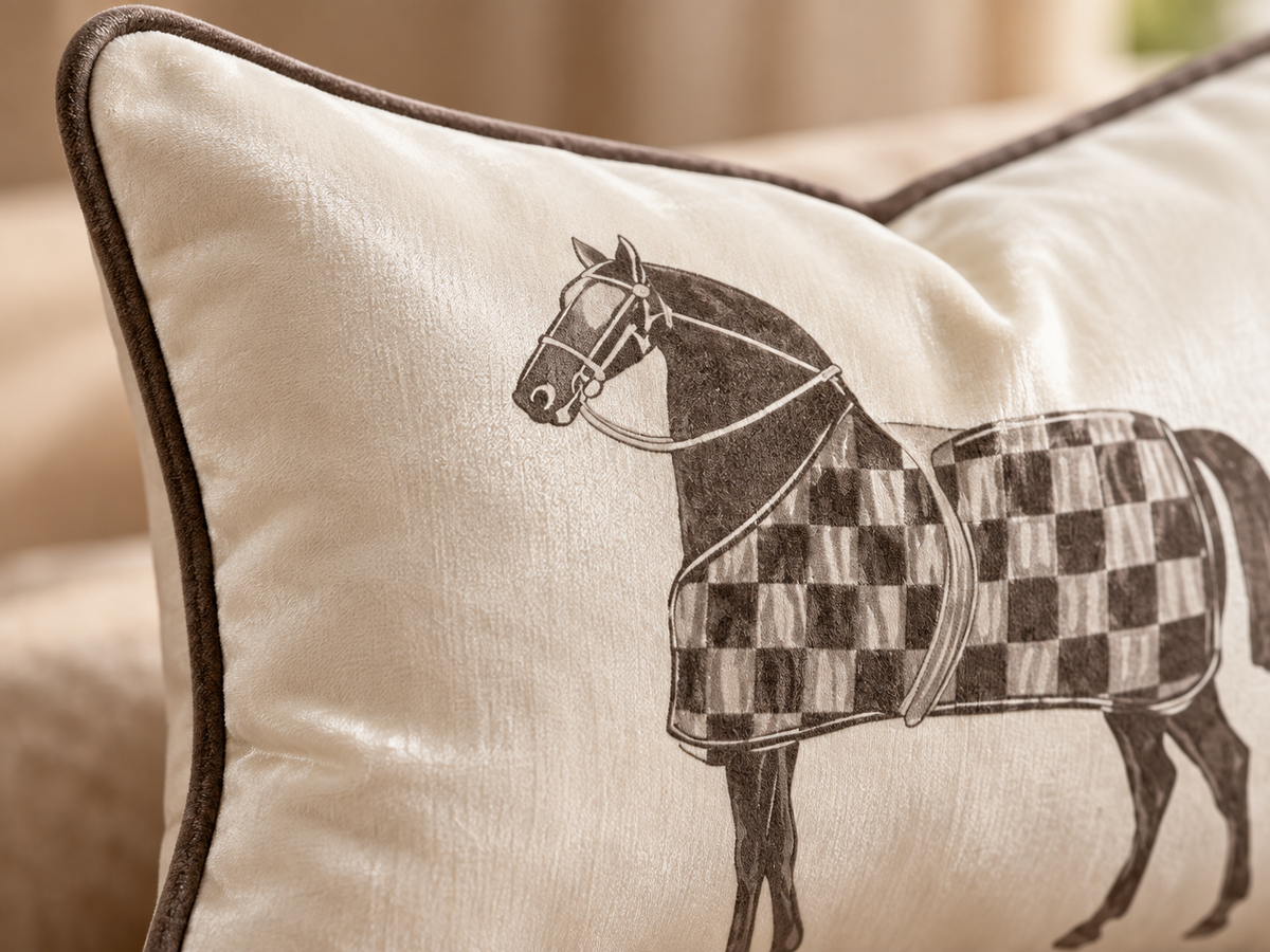 Ascot Tailored Equestrian Cushion