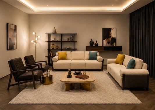 Magnum Sofa Set. 3+3+1+1 – luxury leather sofa set by Avian Lifestyle