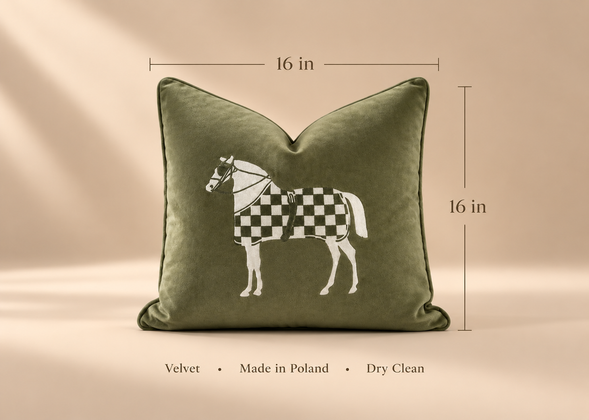 Equestrian Sage cushion