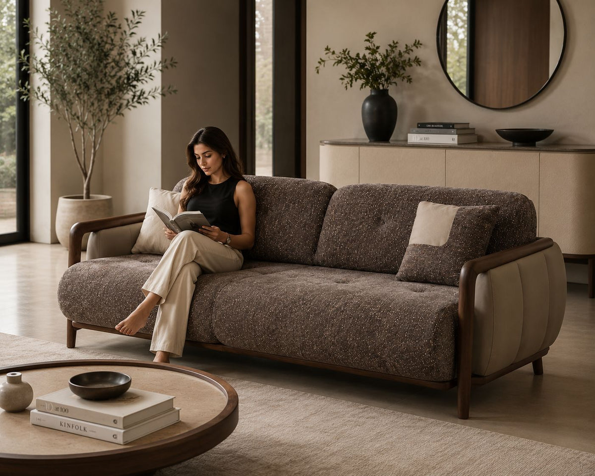 Imported luxury sofa set in a premium living room