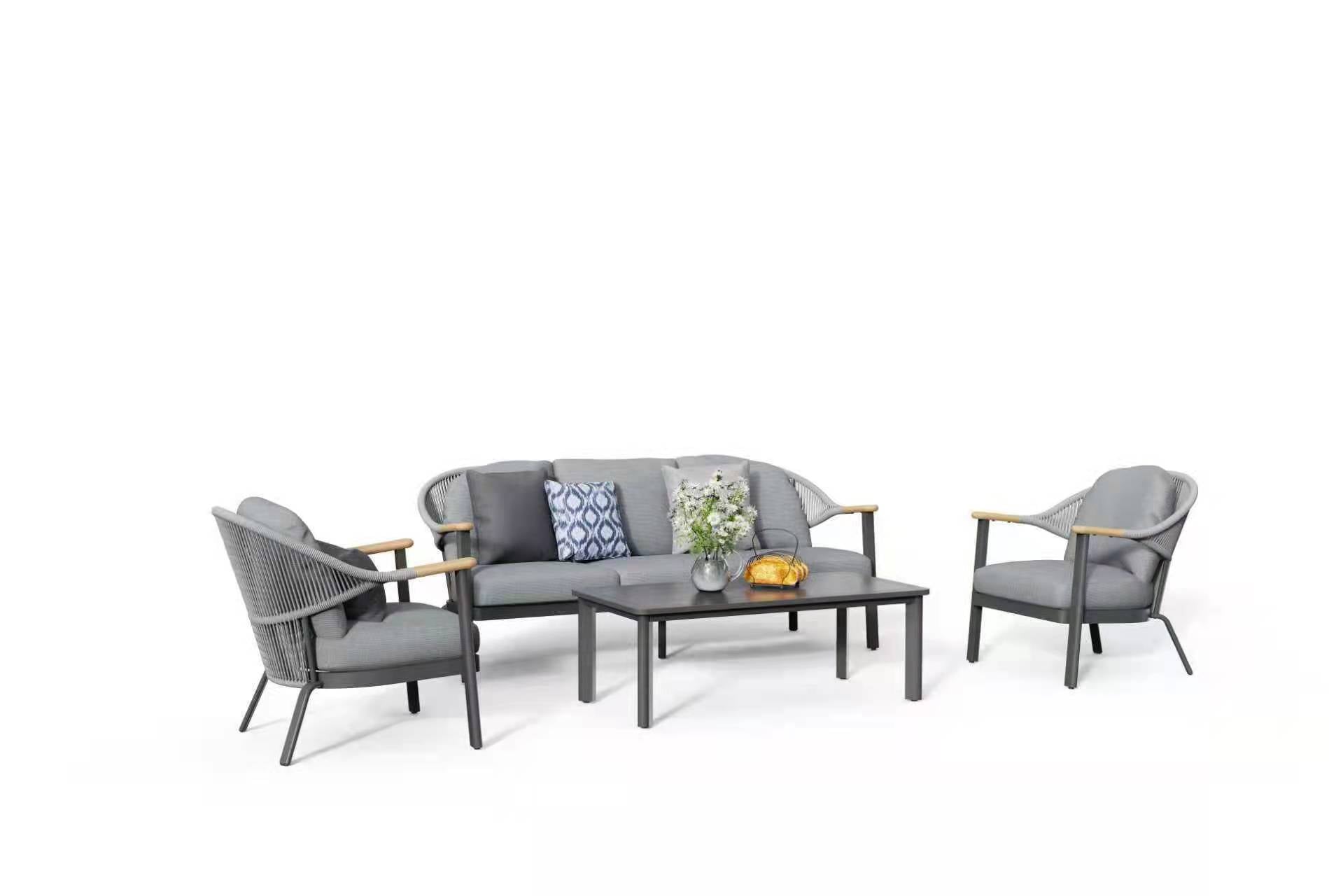 Verona Rope-Weave Outdoor Lounge Set – Luxury Patio Furniture | Avian