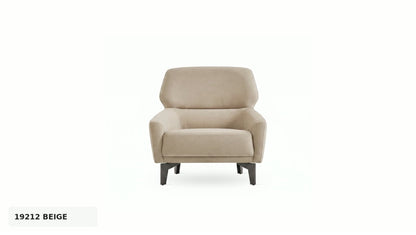 Hera Armchair by Enza Home - 19212 Beige - front view