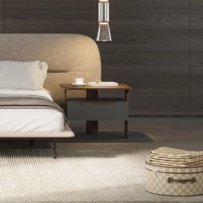 Lova Upholstered Wood Frame Bedstead