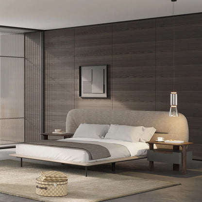 Lova Upholstered Wood Frame Bedstead