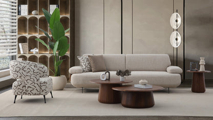 Madrid sofa and coordinating armchair in a modern luxury living room