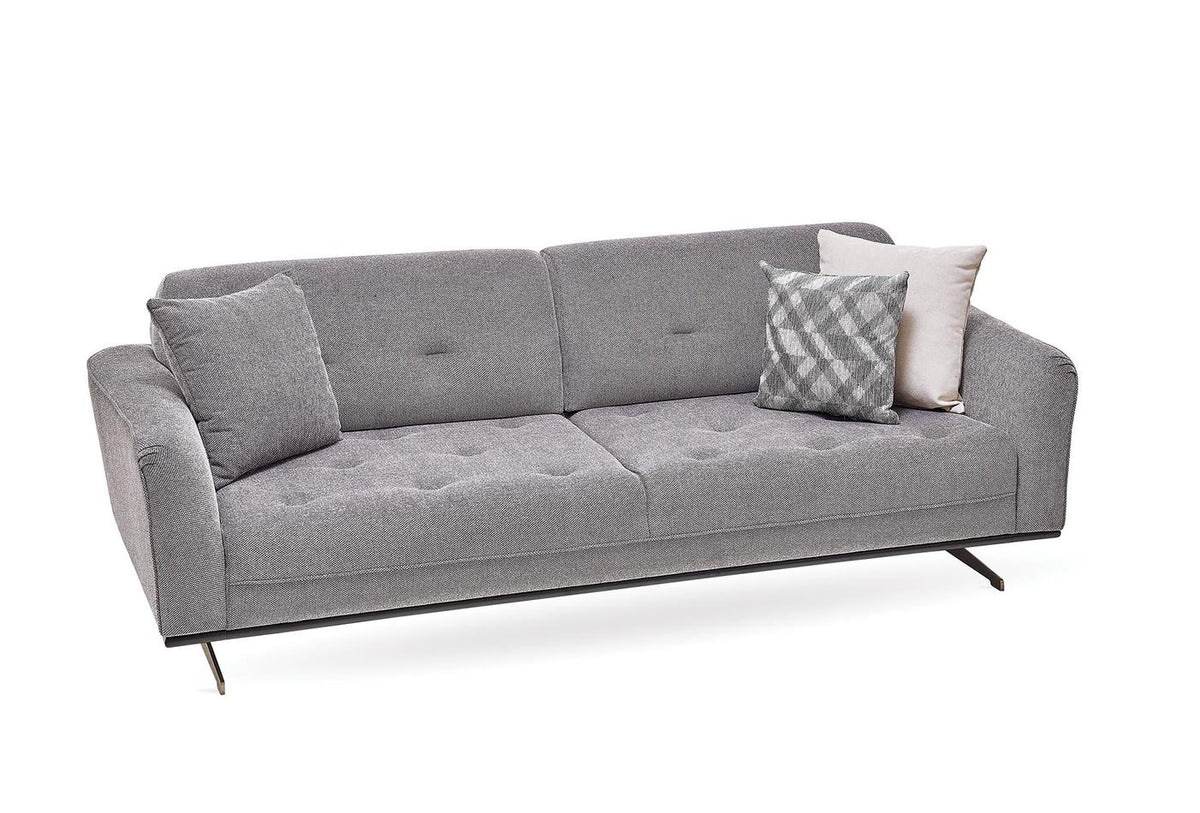 Marion 3 Seater Sofa by Enza Home greyish blue detail view