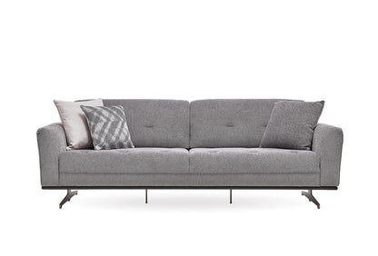 Marion 3 Seater Sofa by Enza Home in greyish blue upholstery