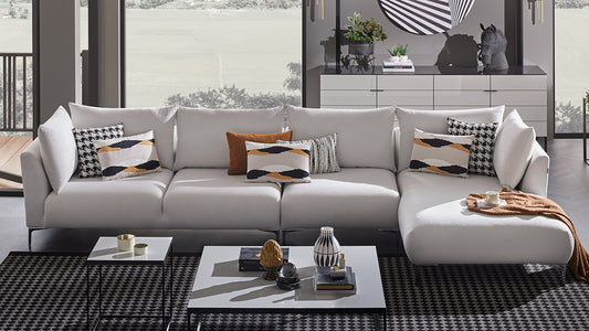 Mayfair Corner Combination 2 by Enza Home - 12908 White - lifestyle view