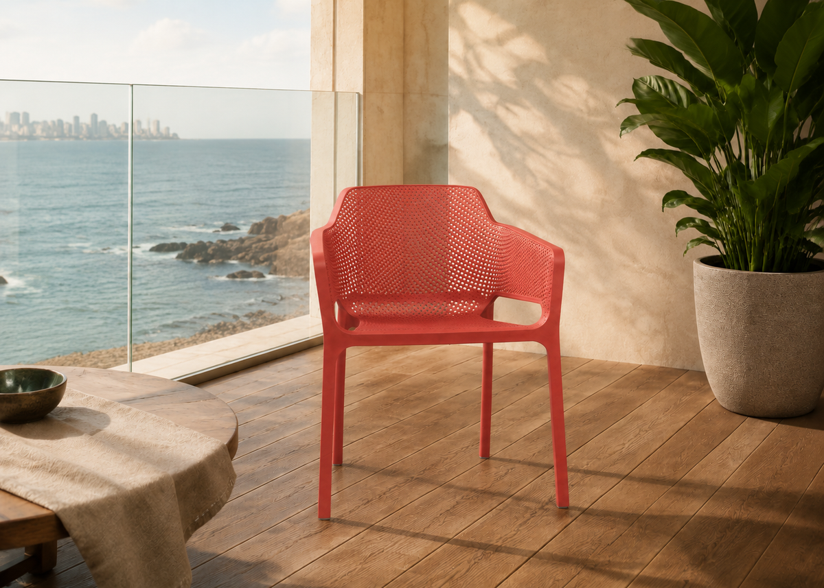 Net Chair in Mumbai Sea-Breeze Deck – elevated front view