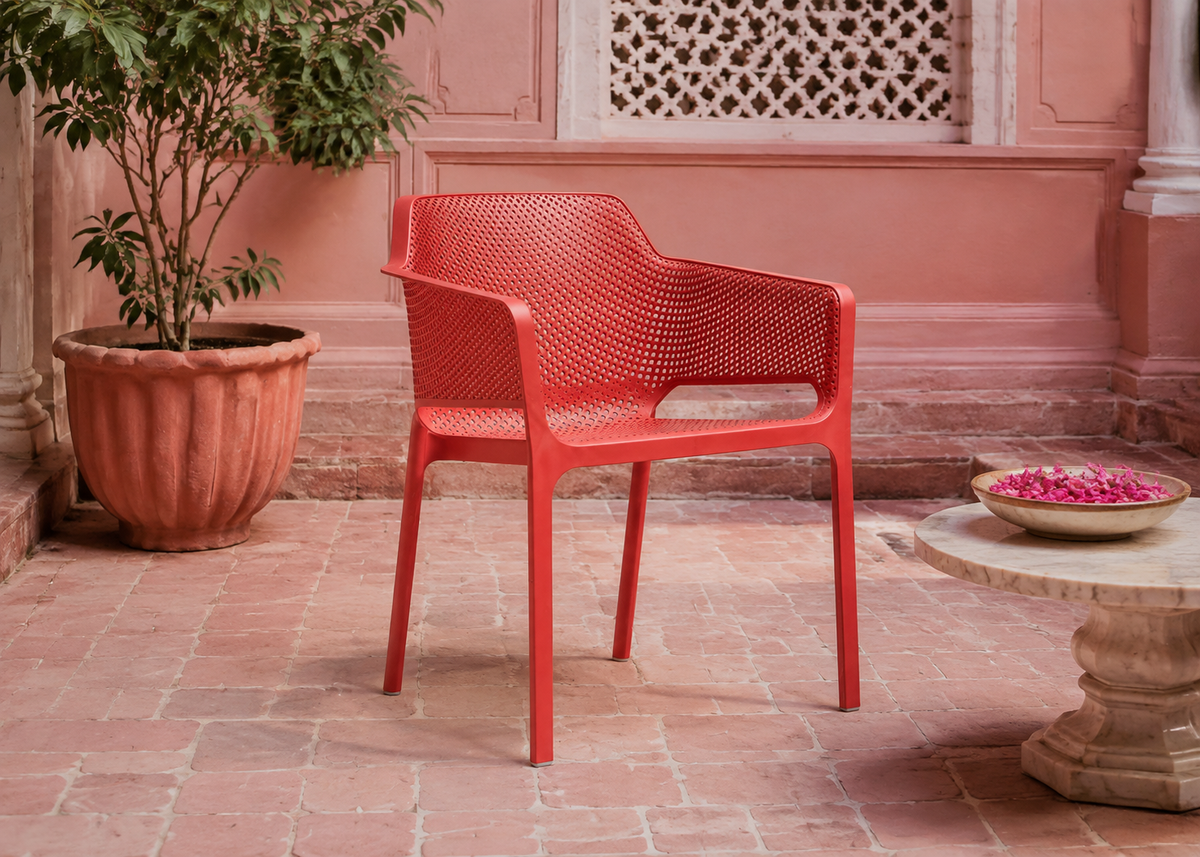 Net Coral in Jodhpur Rose Courtyard – lifestyle view