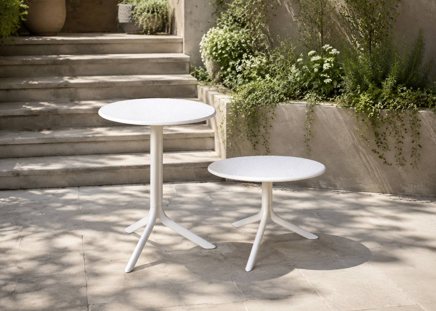 Step Table in Terraced Garden Steps – lifestyle view