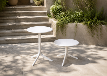 Step Table in Terraced Garden Steps – elevated front view