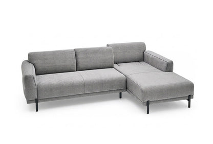 Terra Right Sleeper Corner Sofa by Enza Home in 16008 Medium Grey bouclé - detail view