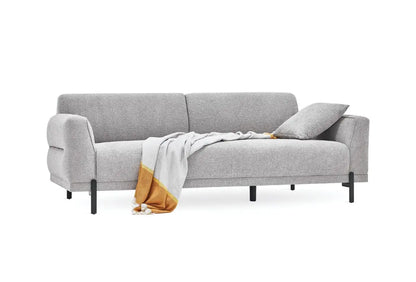 Terra 3-Seater Sofa Bed by Enza Home shown in its extended bed configuration