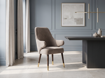 Versace Arm Dining Chair in a refined modern classic dining room